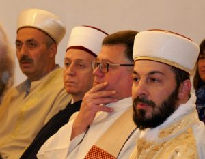 V.l. Imam Mustafa Seyif, Mahir Zekiri, Matthias Felber, Imam Mustafa Erkmen