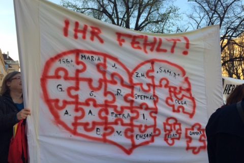 Mahnwache am 29.3.2019 – Platz der Menschenrechte